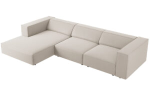 Cosmopolitan Design Sametová rohová pohovka Arendal 284 cm