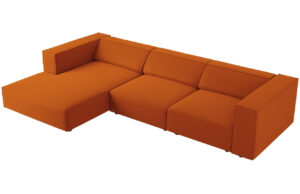 Cosmopolitan Design Sametová rohová pohovka Arendal 284 cm