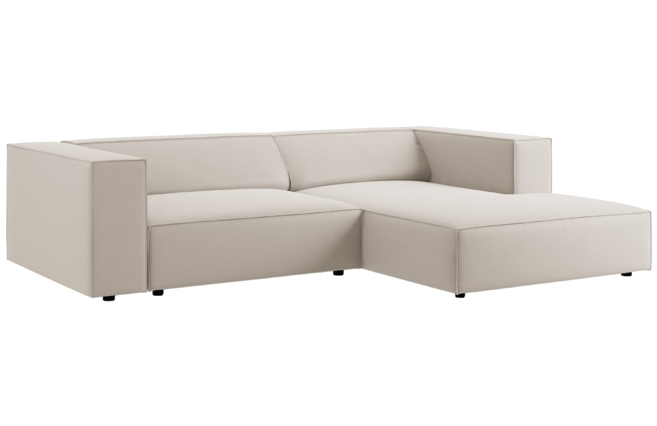 Cosmopolitan Design Sametová rohová pohovka Arendal 224 cm