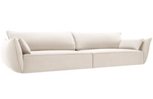 Micadoni Sametová pohovka Kaelle 248 cm