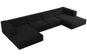 Cosmopolitan Design Sametová rohová pohovka Arendal 364 cm