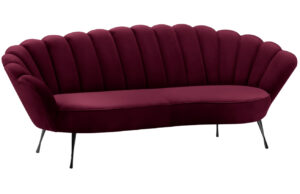 Cosmopolitan Design Sametová pohovka Kingston 224 cm