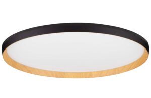 Černé kovové stropní LED světlo Nova Luce Vomos 60 cm