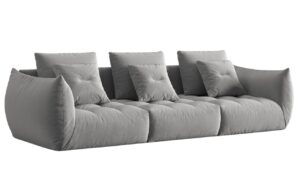 Micadoni Sametová pohovka Bloom 332 cm