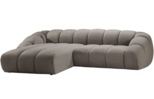Micadoni Sametová rohová pohovka Diana 334 cm