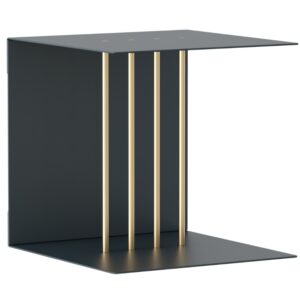 Umage Antracitově šedá kovová police Teaser 30 x 30 cm