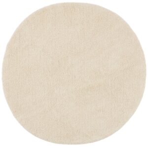 Jotex Krémově bílý kulatý koberec ALDO 160 cm