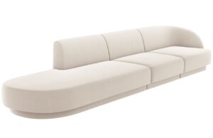 Micadoni Sametová pohovka Miley 323 cm