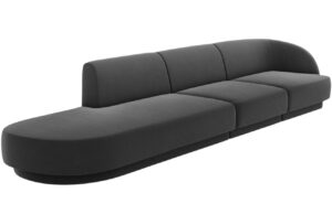 Micadoni Sametová pohovka Miley 323 cm