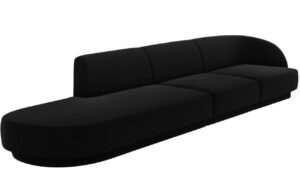 Micadoni Sametová pohovka Miley 323 cm