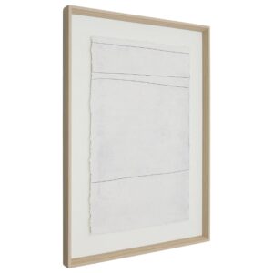 Bílý abstraktní obraz Kave Home Durkan 70 x 50 cm