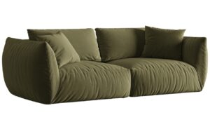 Micadoni Sametová pohovka Chris 260 cm