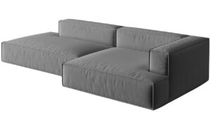 Micadoni Sametová rohová pohovka Nuria 312 cm