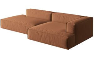 Micadoni Sametová rohová pohovka Nuria 312 cm