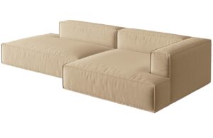 Micadoni Sametová rohová pohovka Nuria 312 cm