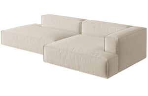 Micadoni Sametová rohová pohovka Nuria 312 cm