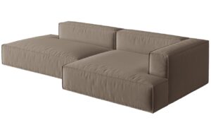 Micadoni Sametová rohová pohovka Nuria 312 cm