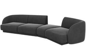 Micadoni Sametová pohovka Miley 327 cm