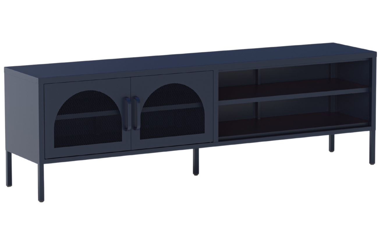 Marckeric Kovový TV stolek Diora 160 x 35 cm