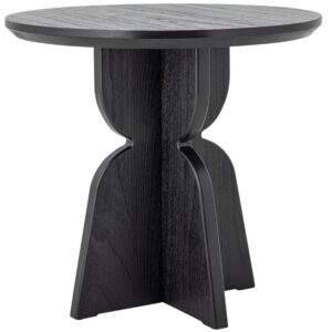 Bloomingville Černý dřevěný jídelní stůl Vixen 80 cm