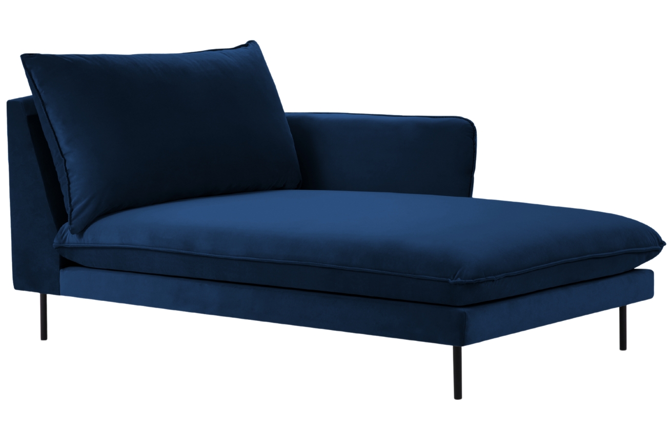 Cosmopolitan Design Královsky modrá sametová lenoška Vienna 170 cm