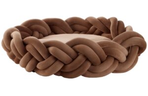 Jotex Hnědý sametový pelíšek pro domácí mazlíčky BRODY 50 cm