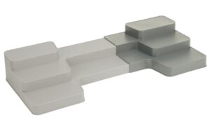 Joseph Joseph Šedý plastový nastavitelný organizér Duo