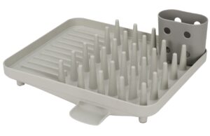 Joseph Joseph Šedý plastový odkapávač na nádobí Duo