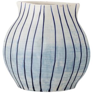 Bloomingville Modrá kameninová váza Esra