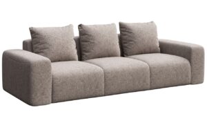 Rodier Šedá čalouněná trojmístná pohovka Monce 287 cm