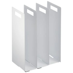 YAMAZAKI Sada dvou bílých kovových organizérů na ručníky Tower