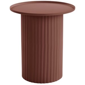 Jotex Terakotově červený kovový odkládací stolek MEDINA 45