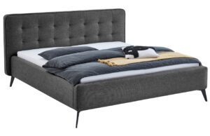 Antracitově šedá postel Meise Möbel Vigo 180 x 200 cm