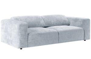 Micadoni Světle modrá žinylková trojmístná pohovka Cruz 234 cm