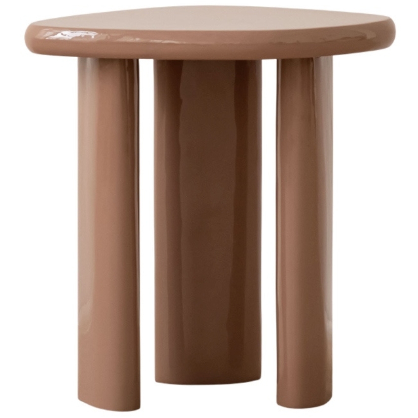 Micadoni Béžový odkládací stolek Lawrence 45 x 37 cm