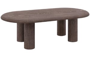 Micadoni Tmavý dřevěný konferenční stolek Bufi 110 x 55 cm