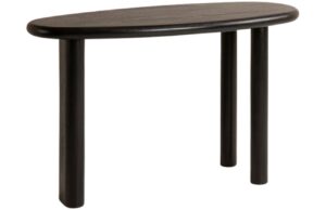 Micadoni Černý dřevěný toaletní stolek Aita 120 x 50 cm