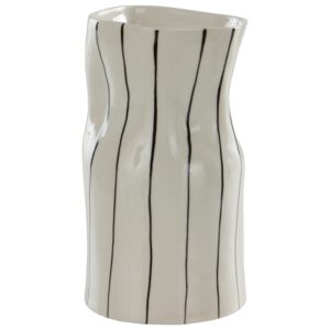 Jotex Černobílá keramická váza MOJ 24 cm