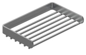 Cosmic Stříbrná kovová koupelnová polička Logic