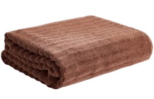 Kave Home Hnědá bavlněná osuška Navira 70 x 140 cm