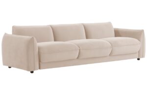 Jotex Béžová sametová pohovka MOLTON 264 cm