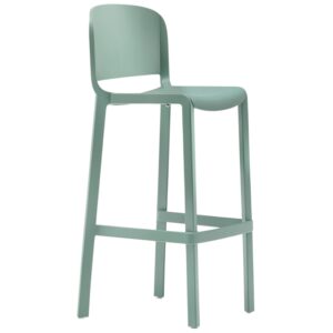 Pedrali Zelená plastová barová židle Dome 263 76