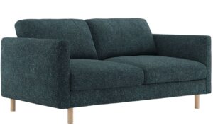 Micadoni Modrá dvoumístná pohovka Eden 146 cm