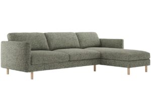 Micadoni Zelená rohová pohovka Eden 286 cm