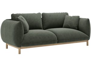 Micadoni Zelená dvoumístná pohovka Ada 178 cm