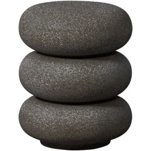 WOOOD Černý odkládací stolek Laurel 40 cm