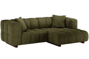 Micadoni Zelená rozkládací pohovka Puma 260 cm