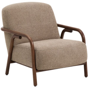 Kave Home Hnědé čalouněné křeslo Sylo