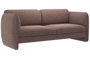 Micadoni Hnědá trojmístná pohovka Georgia 204 cm