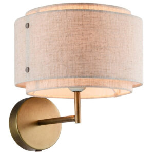 Nordlux Béžové lněné nástěnné světlo Takai